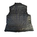 Nicole Miller Brand New  Reversible Black Puffer Faux Fur Vest Photo 3