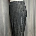 Silence + Noise  BLACK GRAY PENCIL SKIRT WITH SIDE SLIT MEDIUM URBAN OUTFITTERS Photo 3