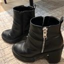 Steve Madden Black Platform Boots  Photo 1