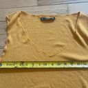 Mango  women's mustard knitted vneck‎ top size small Photo 2