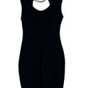 Bisou Bisou  Vintage 90’s Black Sleeveless w/ Gold Accent Bodycon Dress Size 6 Photo 6