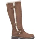 CLIFFS by White Mountain Merritt Womens Light Brown Sherpa Tall Boots Size 8 Photo 1