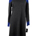 Ronni Nicole  Sweater Dress XL Stripes Royal Blue Black Gray New Photo 10