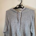 The Loft  Grey Pullover Knit Hoodie Size Extra Large   Photo 1