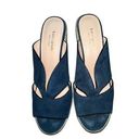 Kate Spade  Navy Suede Wedge Espadrille Sandals Size‎ 8.5M Photo 0