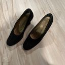 Vintage Yves Saint Laurent YSL black leather suede heels size 6M Photo 4