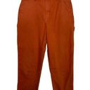 Gap  Orange Carpenter Cropped Jeans Size 8 Photo 0