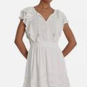 Ralph Lauren NWT Lauren  Women's Eyelet-Embroidered Jersey Tie-Neck Dress Photo 1