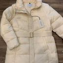 Cole Haan  NWT Puffer Coat.  Size: XL.  Gold tone zippers and buttons.  Belted Photo 0