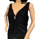 Onyx Nite  Iridescent Dark Black Blue Sleeveless Embellished Formal DRESS size 12 Photo 6