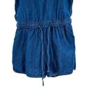 Nordstrom Indigo Rein Blue Jean Denim Chambray Shorts Sleeveless Romper Medium Photo 3