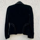 Laundry by Shelli Segal  Velvet Button Front Blazer Jacket Black Womens 2 Photo 1