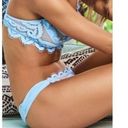 PilyQ New.  lace crystal blue fanned teeny bikini bottom. Large Photo 2