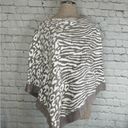 Barefoot Dreams  CozyChic Ultra Lite Breeze Poncho animal print one size Gray Photo 5