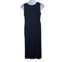 Karen Kane  - Spring Dresses II - Crush MIDI Dress Navy Blue Crinkle Tiered NWT Photo 12