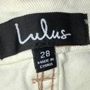 Lulus NWT  Janine Ivory High Waist Crop Jean Photo 8