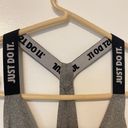 Nike  Dri-Fit “Just Do It” Women’s Size Medium Elastica Gray Tank Top Photo 1