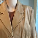 Valerie Stevens Women's Vintage  Leather Jacket, Camel Brown Size L, Excellent Photo 4