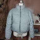 American Eagle  Outfitters AEO AE Size Medium M Puffer Cropped Coat Reversible Photo 0