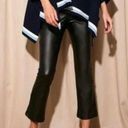 Tuckernuck  Ashford Black Faux Leather Kick Flare High Rise Pants Women’s Small Photo 9