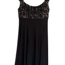 London Times 1499  Black Lace Midi Dress Size 4 Photo 0