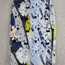 Bar III  Womens Pencil Skirt Small Blue Floral Lace Cut-out Crochet Knee Length Photo 0