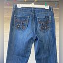 Seven 7 FAMK Womens Size 6 Premium‎ Blue Denim Flare Jeans Photo 4