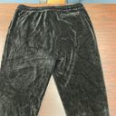 Calvin Klein Black Velvet Sweatpants with Pockets Photo 4