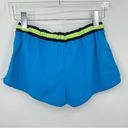 Sweaty Betty  blue green athletic shorts built in brief adjustable sides small Photo 3