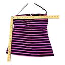 Michael Kors MICHAEL  Womens Tankini Bathing Suit Top Halter Pink Black Striped S Photo 7