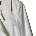 Gallery Giacca  Belted Pea Coat White Double Breasted Button Front, size Medium Photo 6