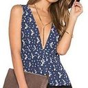 L'Academie L’Academie blue floral peplum tank small Photo 0