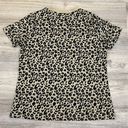 Blooming Jelly Tan & Black Leopard Print Short Sleeve Women’s T-Shirt Size Large Photo 5