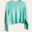 Hill House  The Cropped Silvie Merino Wool Sweater in Ocean Wave Size S Photo 3