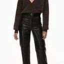 Wilfred Aritzia  The Melina High Waist Straight Leg Faux Leather Pants Size 6 Photo 1