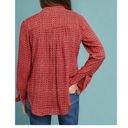 Holding Horses red print long sleeve button down shirt size 2 Photo 6