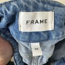 Frame  Shorts Womens 26 Double-Button Denim Jean Caye Wash Raw Hem Photo 5