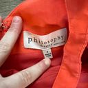 Philosophy  linen halter orange dress size 4 Photo 5