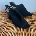 Michael Kors Michael  Black Suede Peep Toe Booties Photo 0