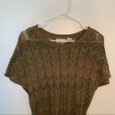 Allison Brittney  Short Dolman Sleeve Sweater Green Photo 2