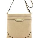 wilson's leather Wilson’s Leather Beige Tan Crossbody Bag Rectangle Photo 1