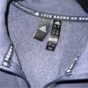 Adidas NWOT  Love Knows No Boundaries Fleece Zip Cropped Jacket Size Medium Photo 6