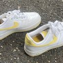 Nike White and yellow  air forces Photo 2