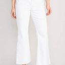 Old Navy Higher High-Waisted Cropped White-Wash Cut-Off Flare Jeans TALL* Photo 0