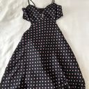 ZARA pink And Black Polkadot Cut Out Dress Photo 0