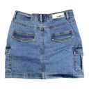 light wash cargo mini denim skirt Blue Size M Photo 1