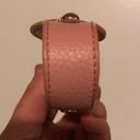 Tory Burch Vintage Y2k  Leather Style Pink Cuff Photo 3