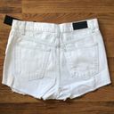 LF White Distressed High Waisted Shorts Photo 2