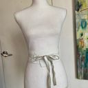 GUESS White Leather Waist Belt Size Small Photo 2