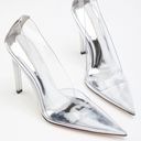 Good American GOOD‎ AMERICAN Cinderella Pumps Glass Clear Size 8 1/2 New Photo 4